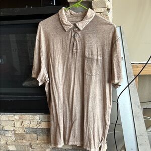 John Varvatos Light Brown Polo Shirt